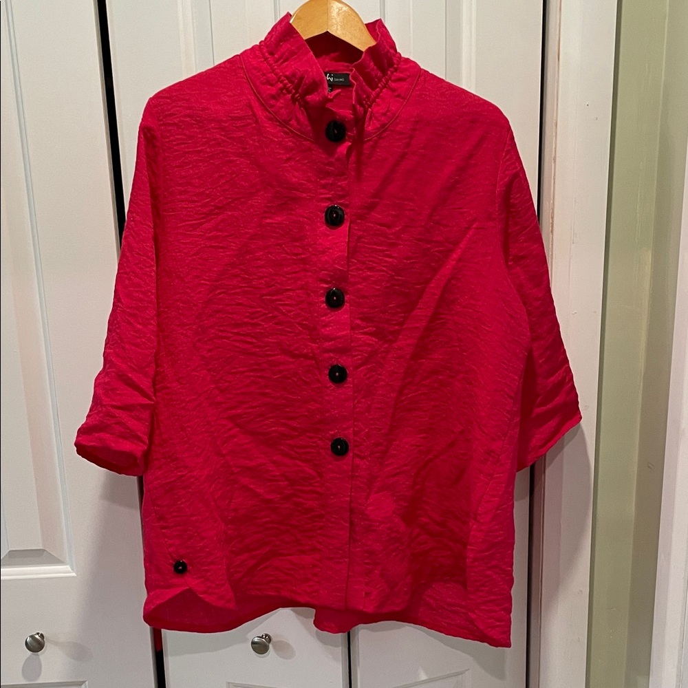 Yushi Linen-look Button up